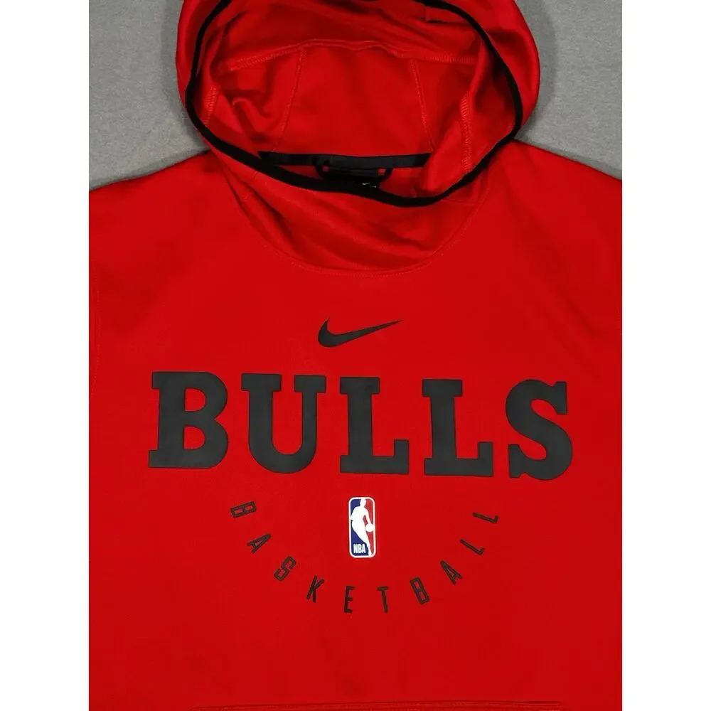 Nike Dri-FIT Chicago Bulls NBA Basketball Hoodie Red Men’s Large